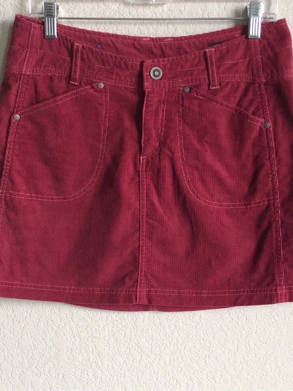 Kuhl Corduroy Mini Skirt Red Size 6